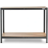 Radni stol VONHAUS, bez vijaka, 1.2m, s policom, HAMMERITE