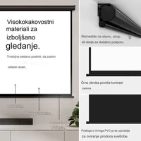 Projektorsko platno VONHAUS, 90" Projektorsko platno VONHAUS, 90"
