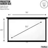 Projektorsko platno VONHAUS, 90" Projektorsko platno VONHAUS, 90"