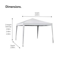 Paviljon VONHAUS, pop-up, 3x3m, ivory