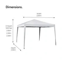 Paviljon VONHAUS, pop-up, 3x3m, ivory
