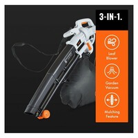 Puhalo VONHAUS, 3-u-1, električno, usisavač lišća i malčer, 35L