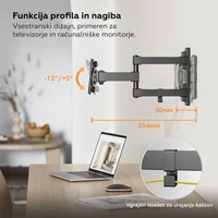 Nosač za TV/monitor VONHAUS, preklopni, 23–27", do 35kg