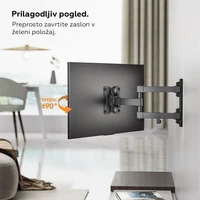 Nosač za TV/monitor VONHAUS, preklopni, 23–27", do 35kg