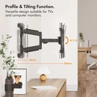 Nosač za TV VONHAUS, nagibni, 37–82", do 45kg
