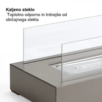 Kamin VONHAUS, stolni, bioetanol, pravokutni