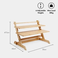 Stolić VONHAUS, coffee table, sit-stand, bambus