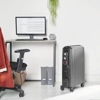 Radijator VONHAUS, uljni, zatvoreni, 2000W, crni, 2500463