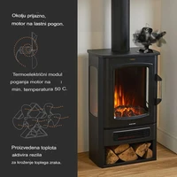 Ventilator kamina VONHAUS, dvostruki