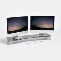 Stalak za monitor VONHAUS, stakleni, XL, crni Stalak za monitor VONHAUS, stakleni, XL, crni