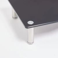 Stalak za monitor VONHAUS, stakleni, XL, crni