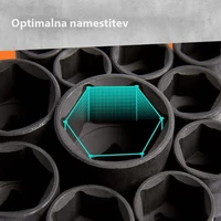 Set nasadnih udarnih ključeva VONHAUS, 40-dijelni, 3500318