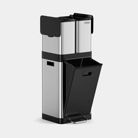 Kanta za razdvajanje otpada VONHAUS, trostruka, nehrđajući čelik, 32L