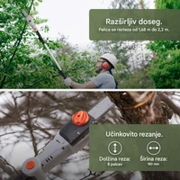 Lančana pila VONHAUS, teleskopska, bežična, 3519007