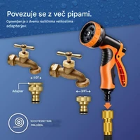 Crijevo vrtno VONHAUS, rastezljivo, 30m