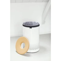 Košara za rublje BRABANTIA, 60L, okrugla, bijela