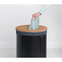 Košara za rublje BRABANTIA, 60L, okrugla, crna