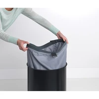 Košara za rublje BRABANTIA, 60L, okrugla, crna