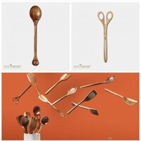 Set kuhinjskih pribora BRABANTIA, drveni, 8 komada, bagrem