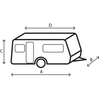 Navlaka BRUNNER CARAVAN COVER, za kamp-prikolicu 6M 650–700