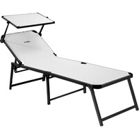 Ležaljka BRUNNER MARBELLA, s baldahinom, bijela (0410022N.C06)