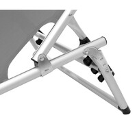 Ležaljka BRUNNER MALIBU, s baldahinom, siva (0410011N.C30)