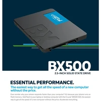 SSD disk 2 TB, CRUCIAL BX500, 2.5", SATA, 3D NAND