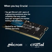 Memorija CRUCIAL 8 GB, DDR5, 4800 MHz, SODIMM, CL40, 1.1V