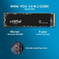 SSD disk 4 TB, CRUCIAL P3 Plus, M.2, NVMe x4, Gen4, 3D NAND
