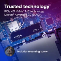 SSD disk 1 TB, CRUCIAL P3 Plus, M.2, NVMe x4, Gen4, 3D NAND
