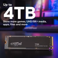 SSD disk 1 TB, CRUCIAL T705, M.2, NVMe x4, Gen5