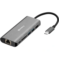 Dock SANDBERG USB-C HDMI + LAN + SD + USB, 61W