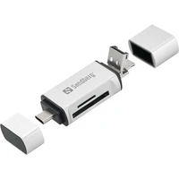 Čitač kartica SANDBERG USB-C, USB-A i micro-USB