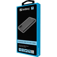 Powerbank SANDBERG USB-C PowerDelivery 20W, 10.000mAh