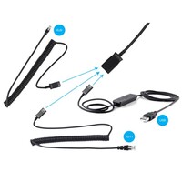 Slušalice SANDBERG USB + RJ9/11 Headset Pro Stereo, s mikrofonom