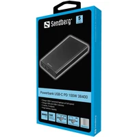 Powerbank SANDBERG USB-C PowerDelivery 100W, 38.400mAh