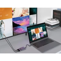 Docking stanica SANDBERG USB-C 2xHDMI + USB + Power Delivery, za 2 monitora