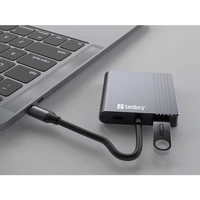 Docking stanica SANDBERG USB-C 2xHDMI + USB + Power Delivery, za 2 monitora