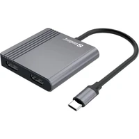 Docking stanica SANDBERG USB-C 2xHDMI + USB + Power Delivery, za 2 monitora
