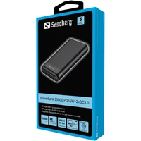 Powerbank SANDBERG 20.000mAh PD65W + 2xQC3.0