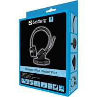 Slušalice SANDBERG Wireless Office Headset Pro+, bežične, s mikrofonom
