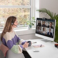 Slušalice SANDBERG Wireless Office Headset Pro+, bežične, s mikrofonom