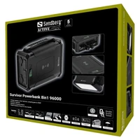 Powerbank SANDBERG Survivor 8u1, 96.000mAh
