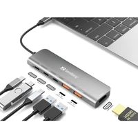 Dock SANDBERG USB-C HDMI + 2xUSB-A + 2xUSB-C + PD100W