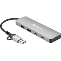 Adapter SANDBERG Node USB-C/A na 2xUSB-A + 2xUSB-C
