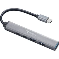 Hub SANDBERG USB-C na 3xUSB-A + 2xUSB-C, Saver