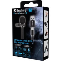 Mikrofon SANDBERG Streamer USB Clip Microphone