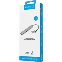 Hub SANDBERG USB-C/A na 7xUSB 3.0