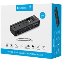 Kloner i docking stanica SANDBERG USB 3.2, za M.2 + NVMe + SATA