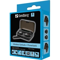 Slušalice SANDBERG Wireless Earbuds + Powerbank, bežične, s prijenosnom baterijom